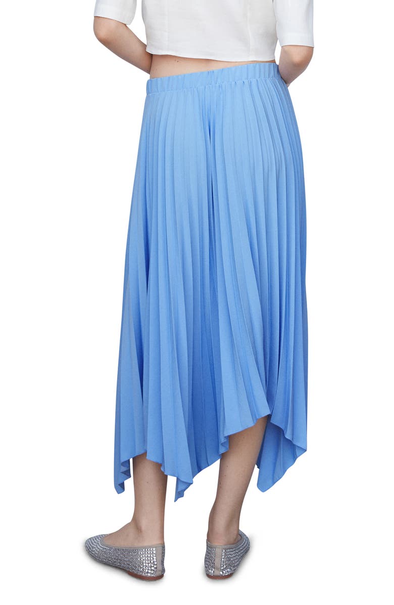 MANGO Pleated Handkerchief Hem Skirt, Alternate, color, 