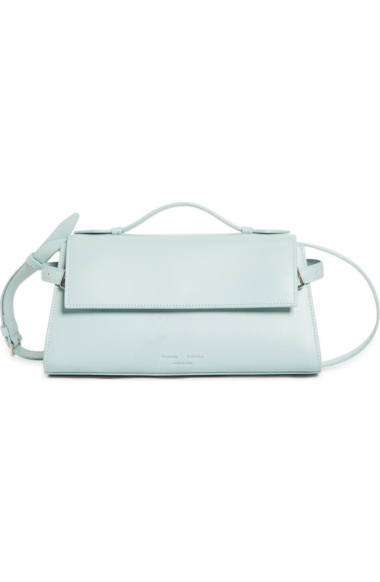 Proenza Schouler Tate Leather Clutch, Main, color, Stone Blue