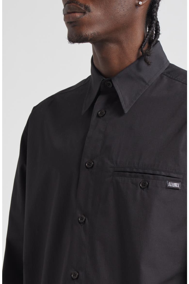 Long Sleeve Button-Up Shirt, Alternate, color, ANTHRACITE