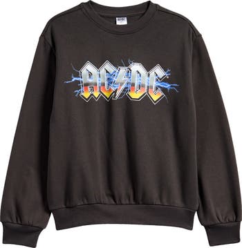Treasure & Bond Kids' AC/DC Fleece Graphic Sweatshirt | Nordstromrack