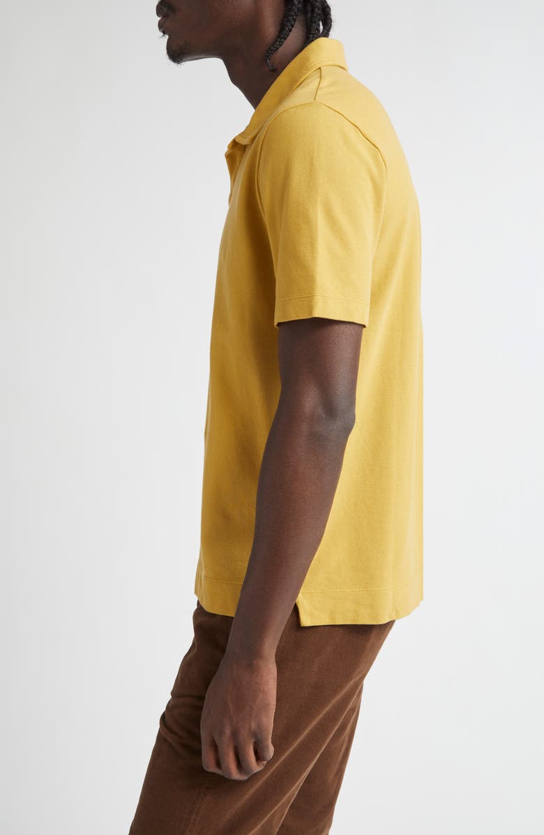 Massimo Alba Aruba Cotton Piqué Polo, Alternate, color, Mostarda