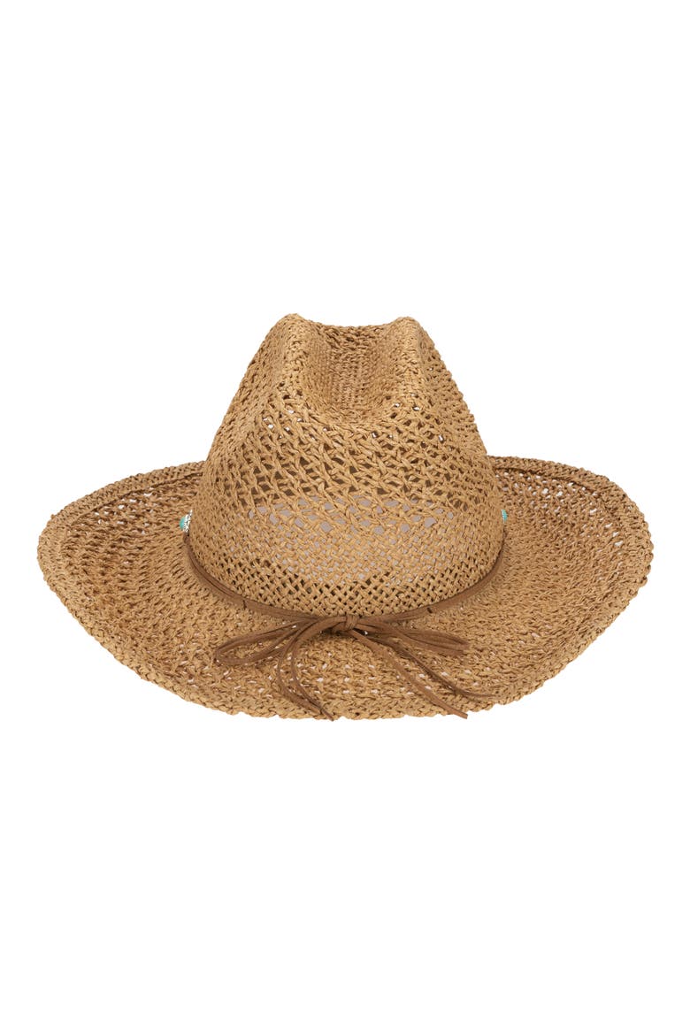 Coastal Straw Cowboy Hat, Alternate, color, TOAST