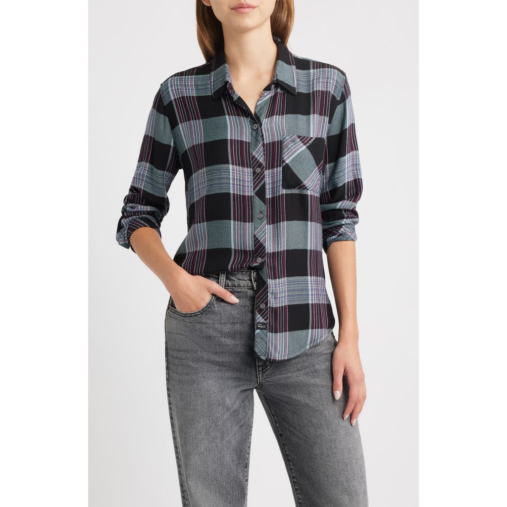 Rails Hunter Plaid Button-up Shirt In Blue
