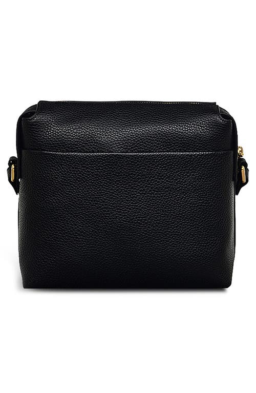 Radley Eastcastle Pebbled Leather Mini Crossbody Bag In Black