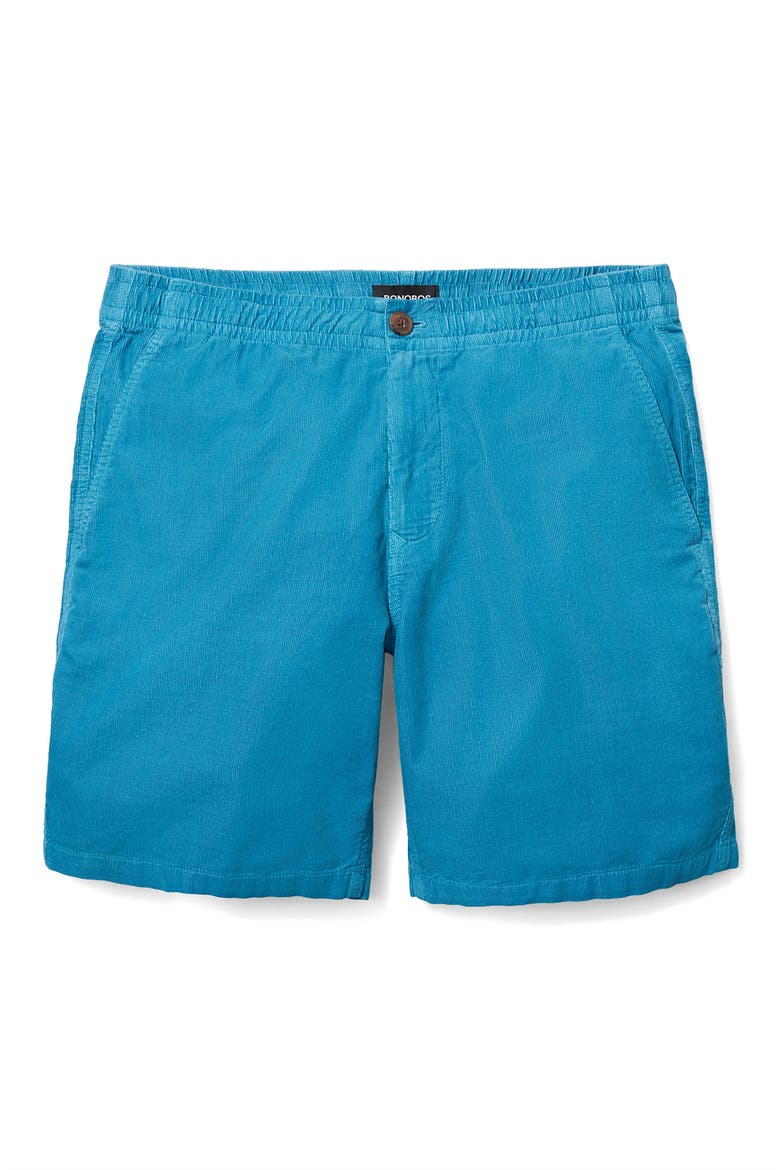 Drawstring Corduroy Club Shorts, Alternate, color, SODA LAKE