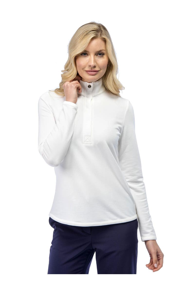 Fairway & Greene Kate Old School Womens Golf Sweatshirt, Main, color, Pearl