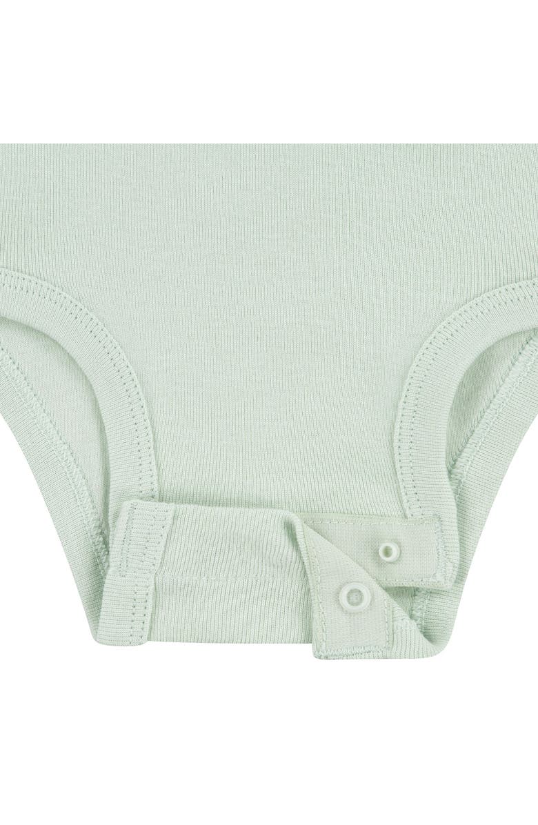 Huggies Assorted 3-Pack Organic Cotton Bodysuits, Alternate, color, Ehtsubtle