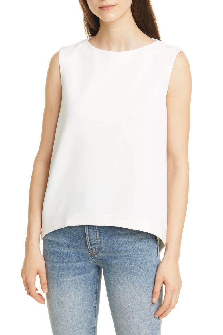 Sculptural Top, Main, color, CRESCENT CREAM