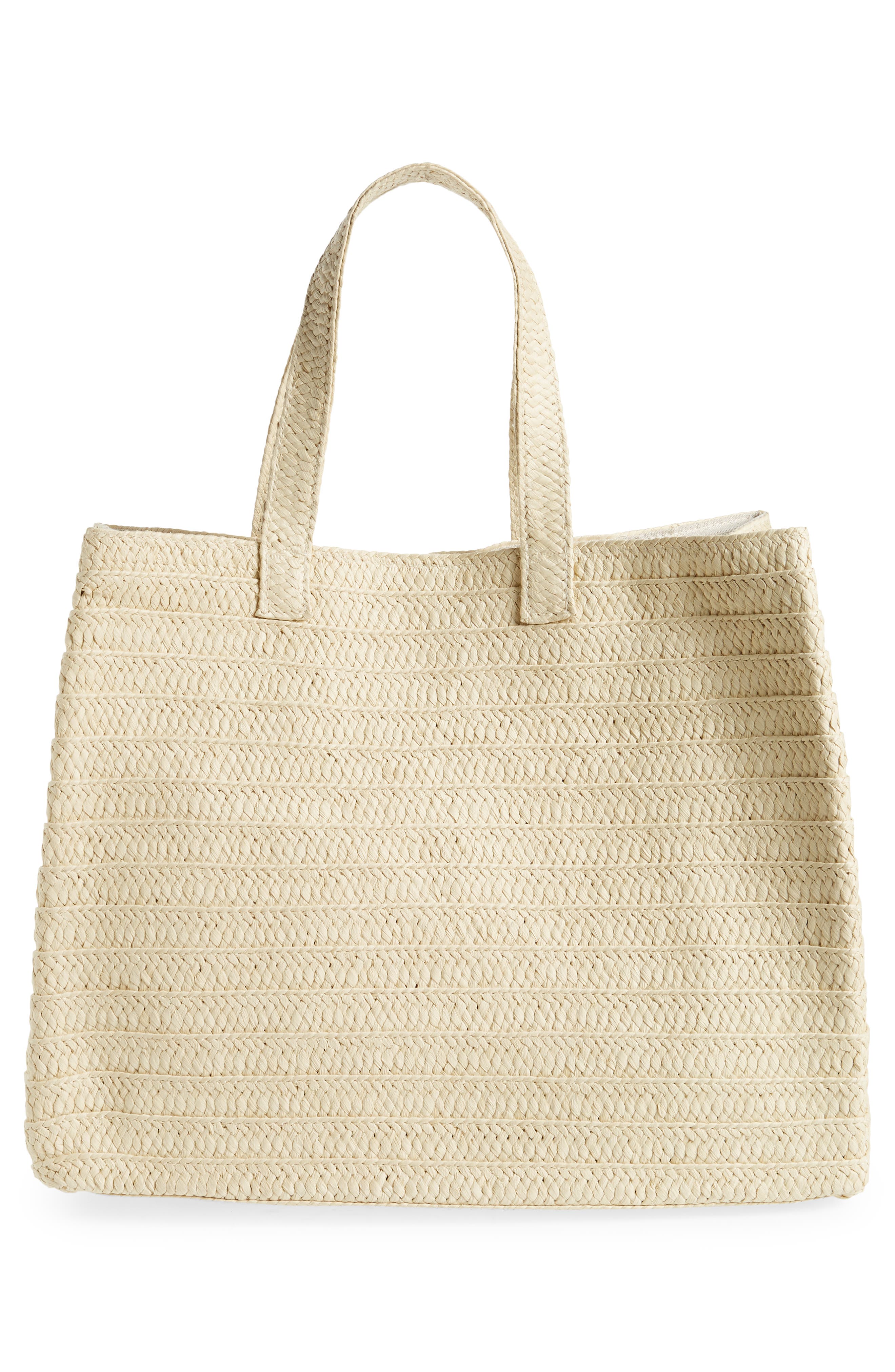 BTB Los Angeles Sea You Later Straw Tote, Alternate, color, 