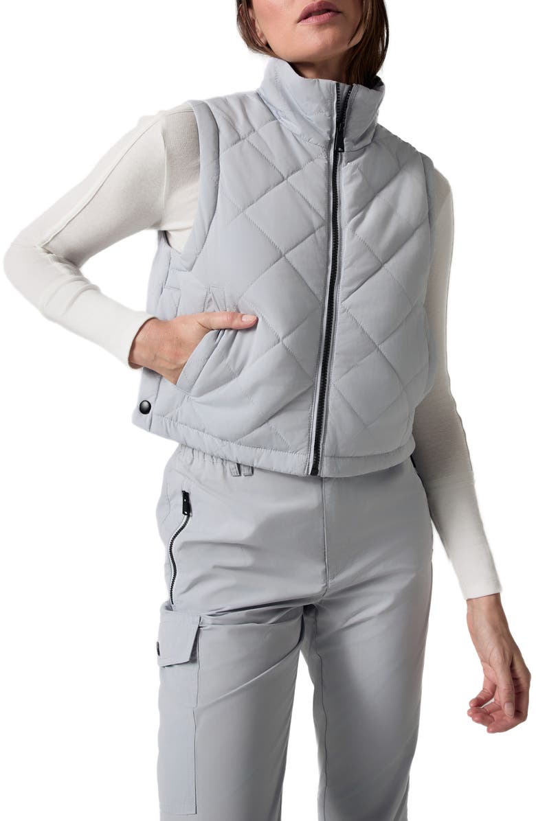 Alp N Rock Lucerne Water Repellent Quilted Vest, Alternate, color, Silver