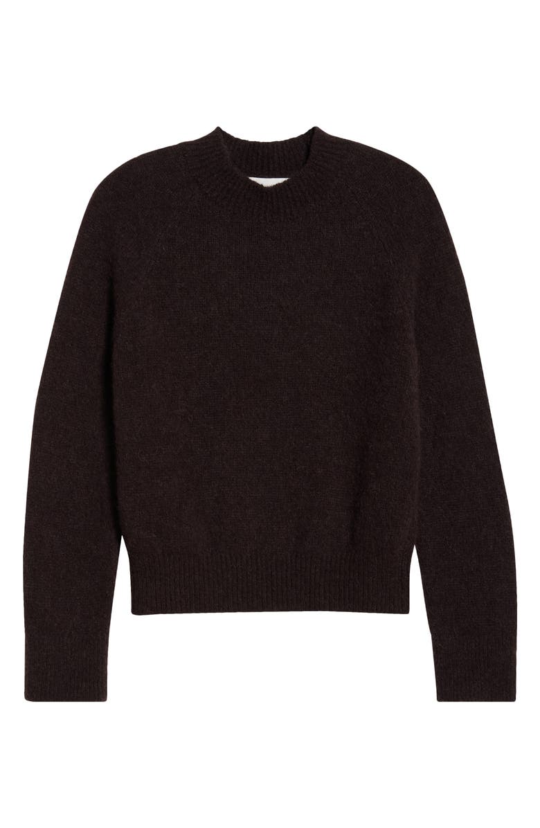 Dries Van Noten Texas Alpaca Blend Crewneck Sweater, Main, color, Dark Brown