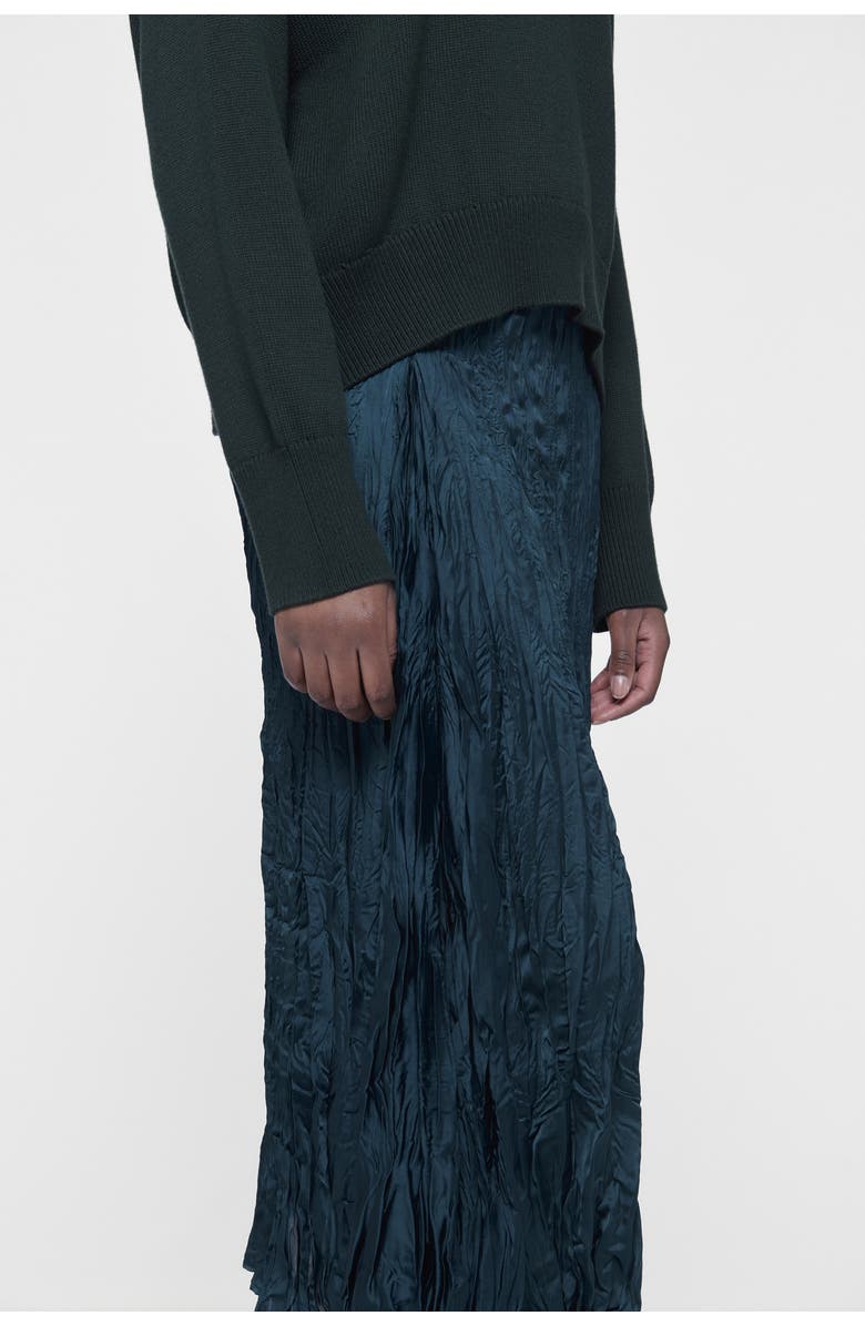 Leem Asymmetric Plisse Skirt, Alternate, color, Green