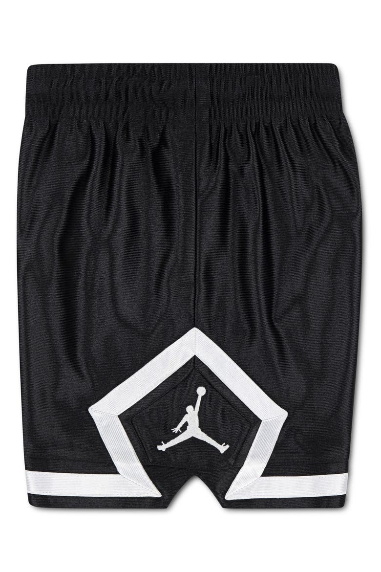 Kids' Durasheen Diamond Shorts, Alternate, color, BLACK