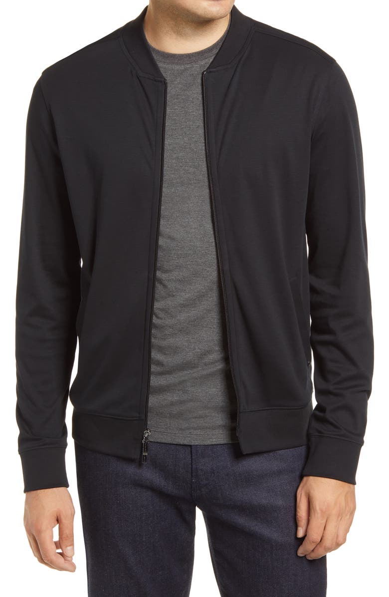 Robert Barakett Georgia Pima Cotton Jacket, Main, color, Black