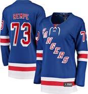 FANATICS Women's Fanatics Matt Rempe Blue New York Rangers Home Breakaway Jersey