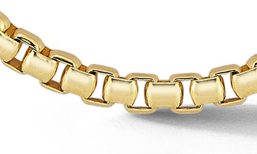 Yield Of Men Rounded Box Chain Necklace In Gold