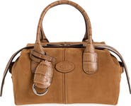 Tod's Bauletto Mini Croc Embossed Leather Crossbody Bag