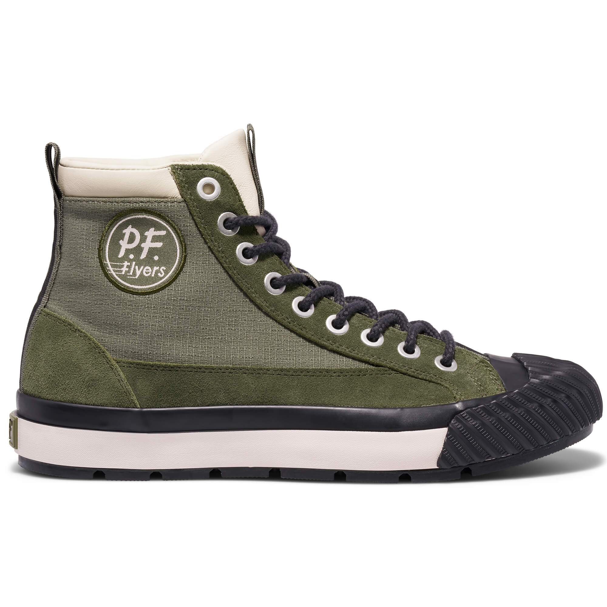 P.F. Flyers Grounder Hiker High-Top Sneaker, Alternate, color, Military Green