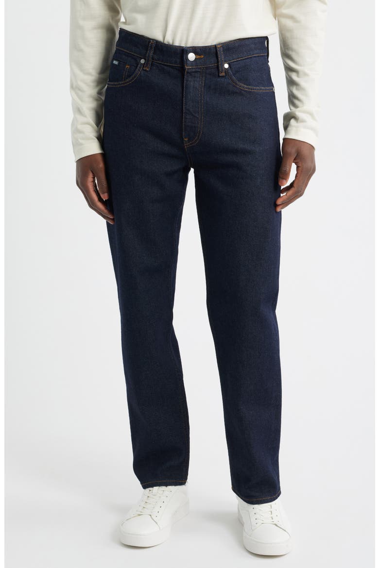 Ogden Straight Leg Jeans, Main, color, NAVY