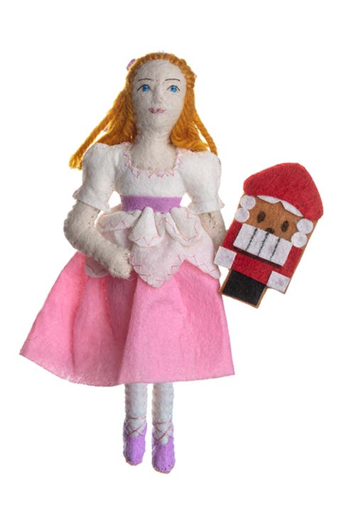 Handmade Ballet Dancer Felted Wool Ornament