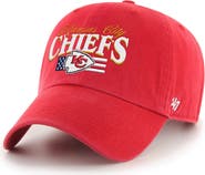 '47 Men's '47 Red Kansas City Chiefs American Flag Clean Up Adjustable Hat