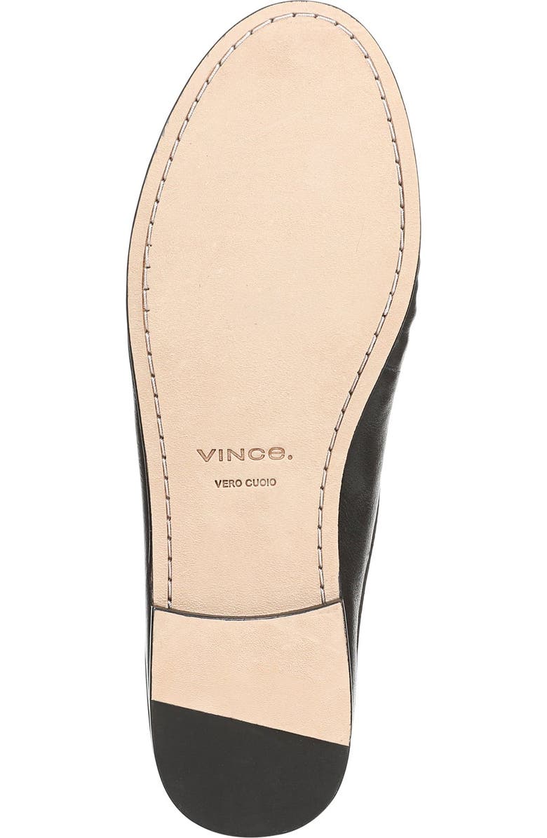 Vince Tevin Ruched Apron Toe Mule, Alternate, color, Black