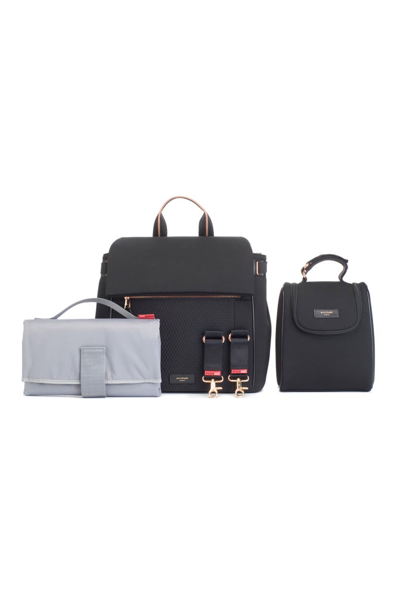 St. James Convertible Diaper Bag, Alternate, color, BLACK