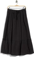 Abound Tiered Cotton Gauze Maxi Skirt