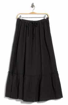 Abound Tiered Cotton Gauze Maxi Skirt