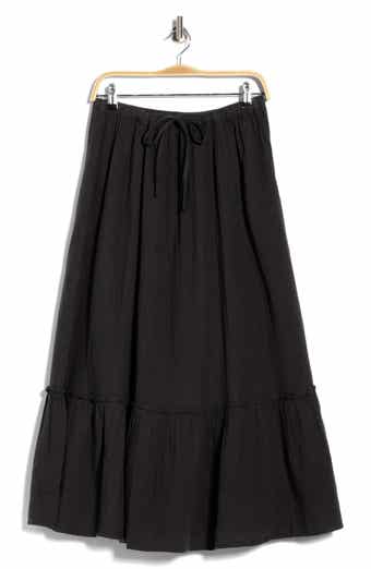 Abound Tiered Cotton Gauze Maxi Skirt