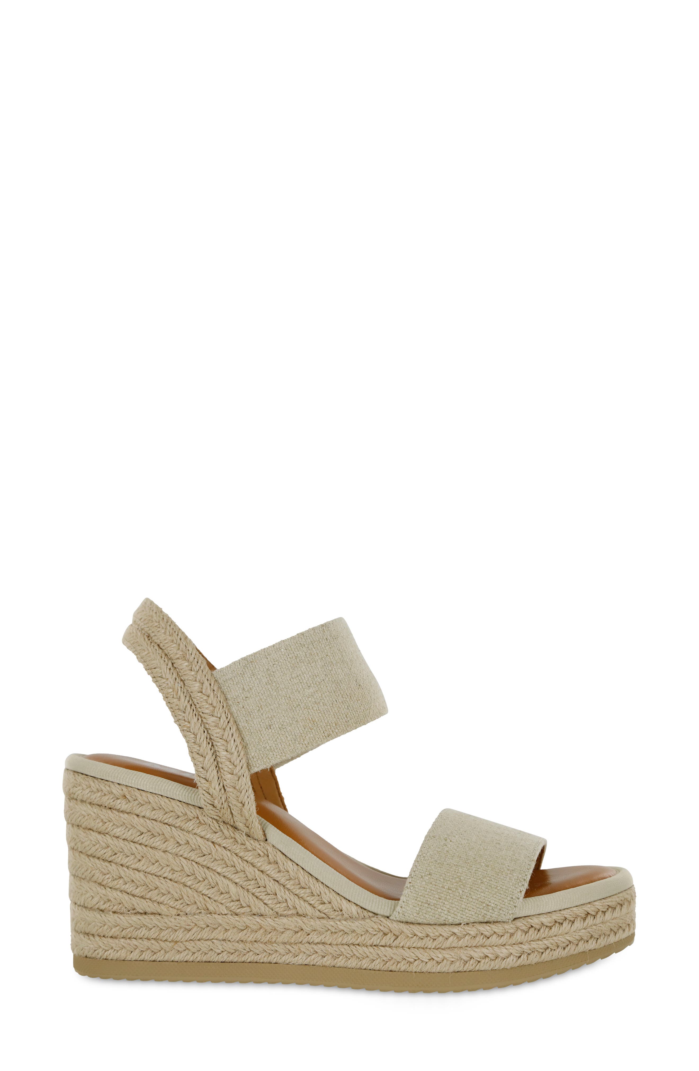 MIA Brittni Espadrille Wedge Sandal, Alternate, color, Natural
