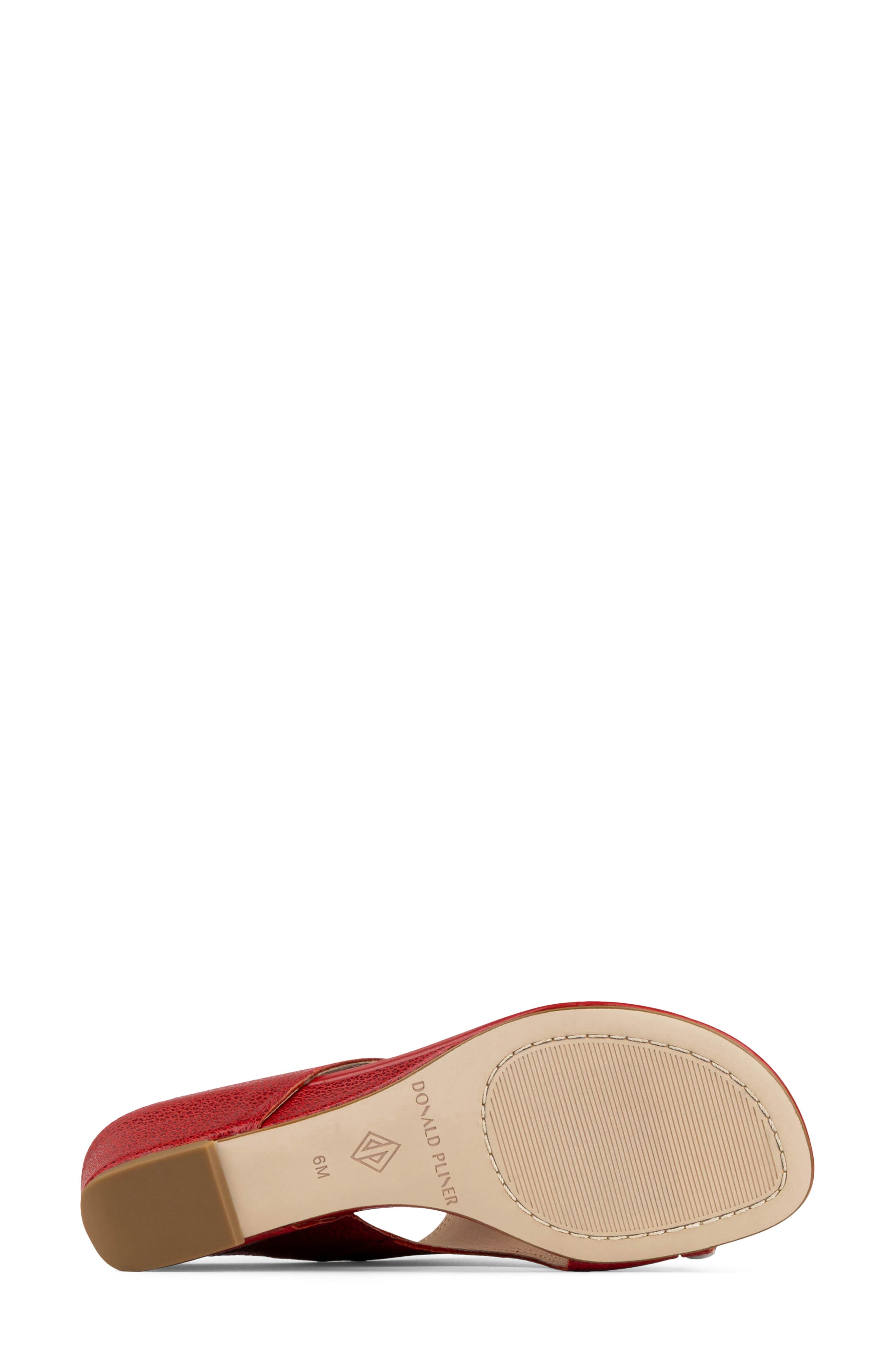 Donald Pliner Vesna Toe Ring Wedge Sandal, Alternate, color, Tomato