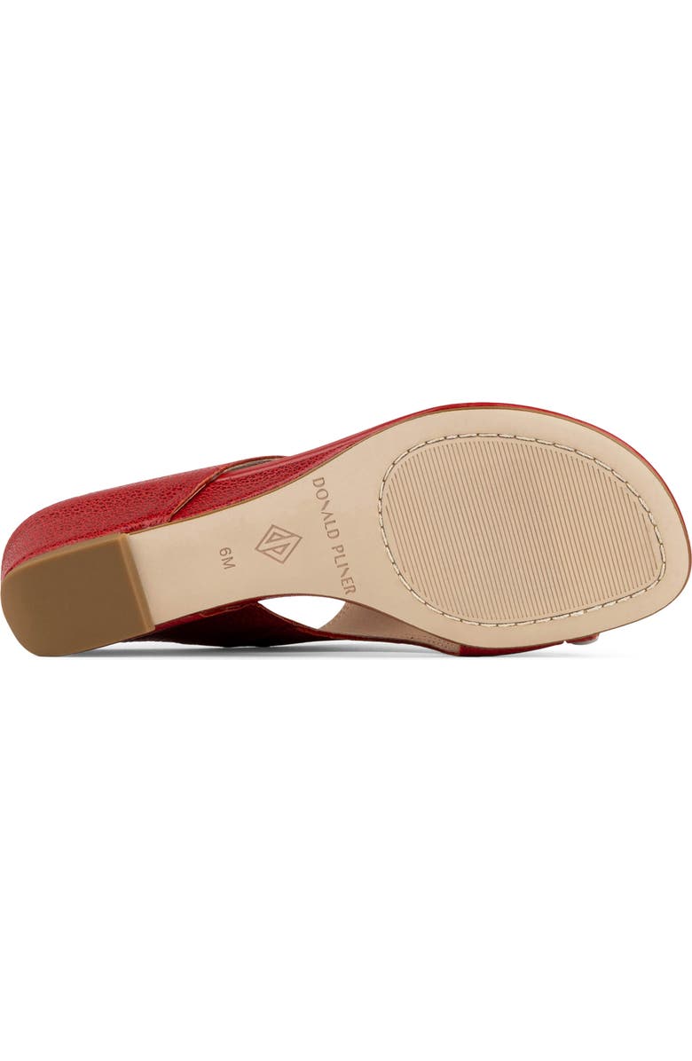 Donald Pliner Vesna Toe Ring Wedge Sandal, Alternate, color, Tomato