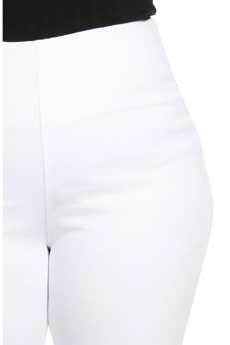'Lyssentials High Rise Boyfriend Denim Leggings, Alternate, color, WHITE