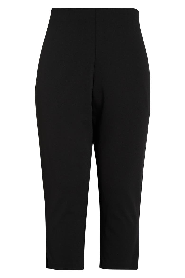 Slim High Rise Crop Pants, Main, color, BLACK