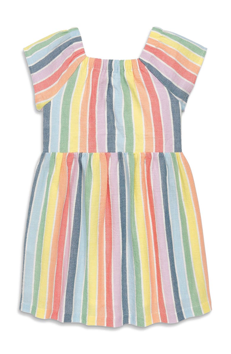Primary Kids Picnic Dress, Main, color, Rainbow Sunrise Stripe