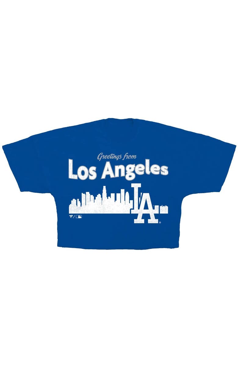 FANATICS Women's Fanatics  Royal Los Angeles Dodgers Skyline Crop T-Shirt, Alternate, color, Royal