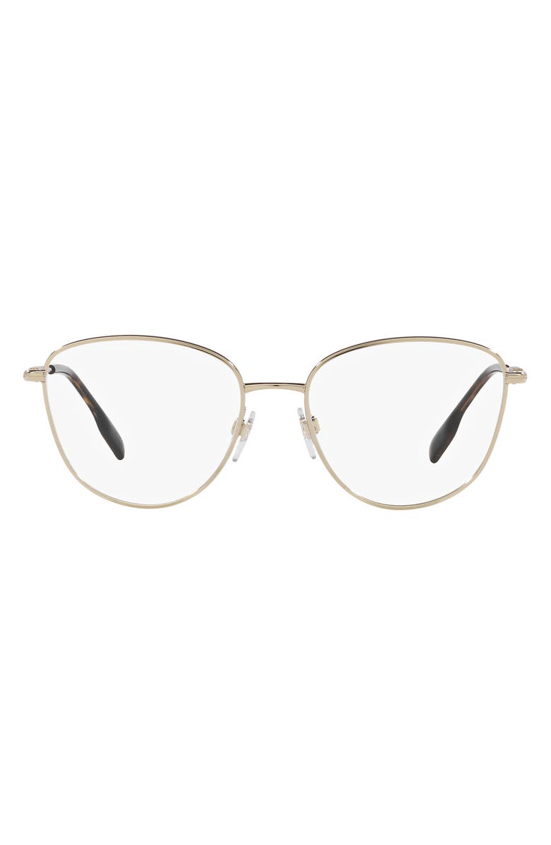 Burberry Virginia 53mm Phantos Optical Glasses, Main, color, Lite Gold