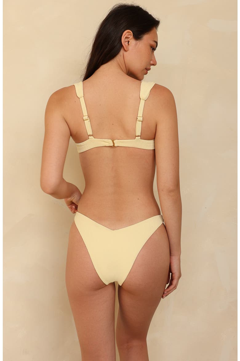 Barbados Underwire Bikini Top, Alternate, color, Honey