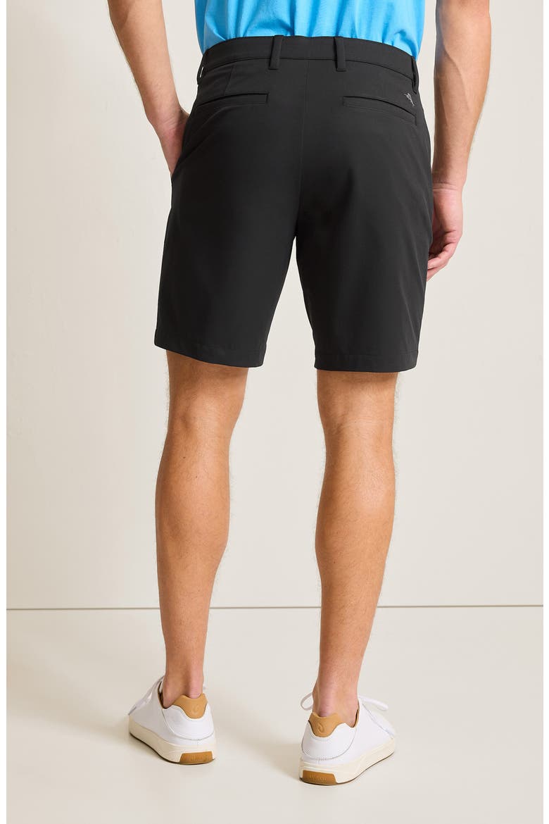 Barbados Pro 9-Inch Flat Front IslandZone® Shorts, Alternate, color, BLACK