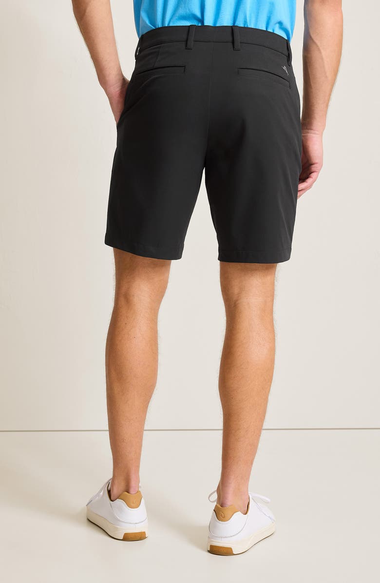 Tommy Bahama Barbados Pro 9-Inch Flat Front IslandZone<sup>®</sup> Shorts, Alternate, color, Black