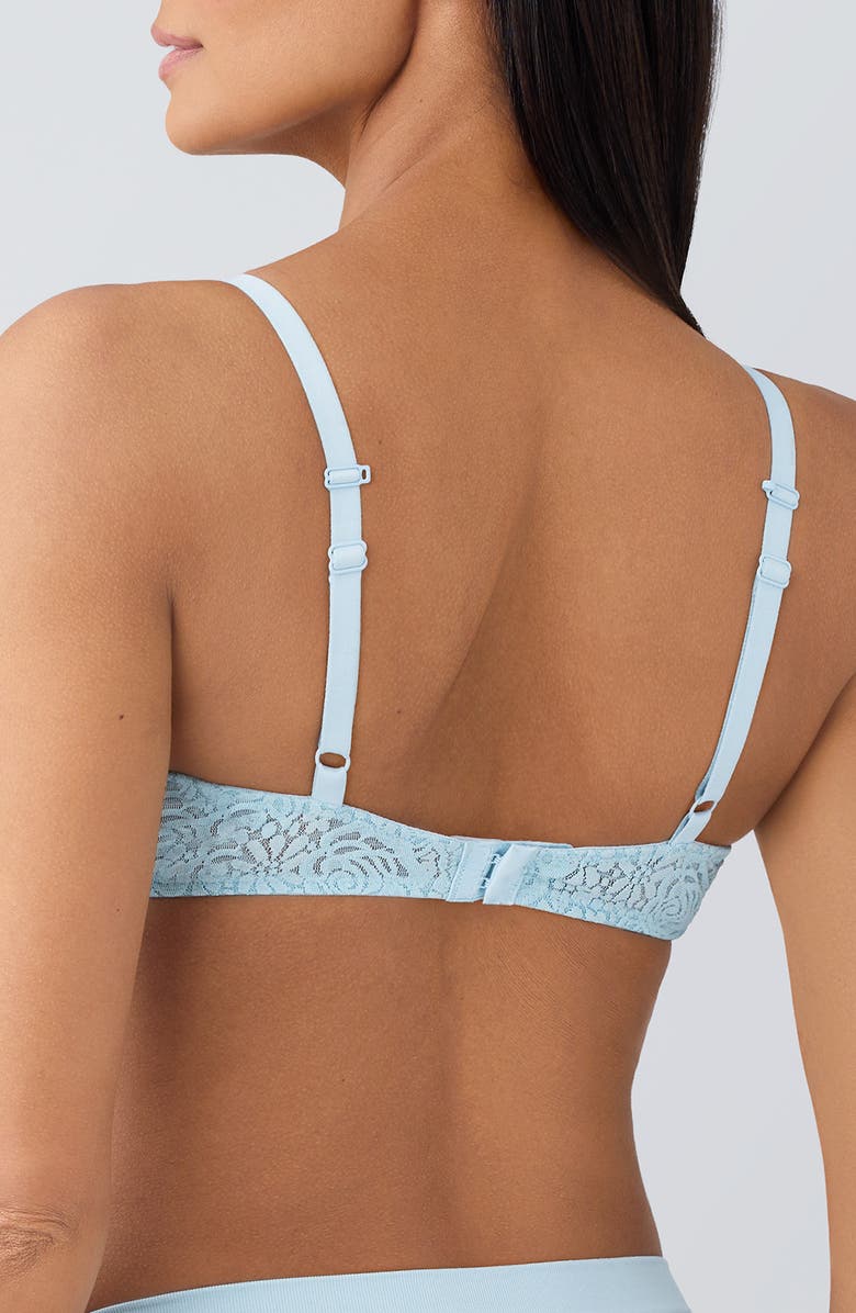 Wacoal Halo Lace Convertible Underwire Bra, Alternate, color, Soft Sky