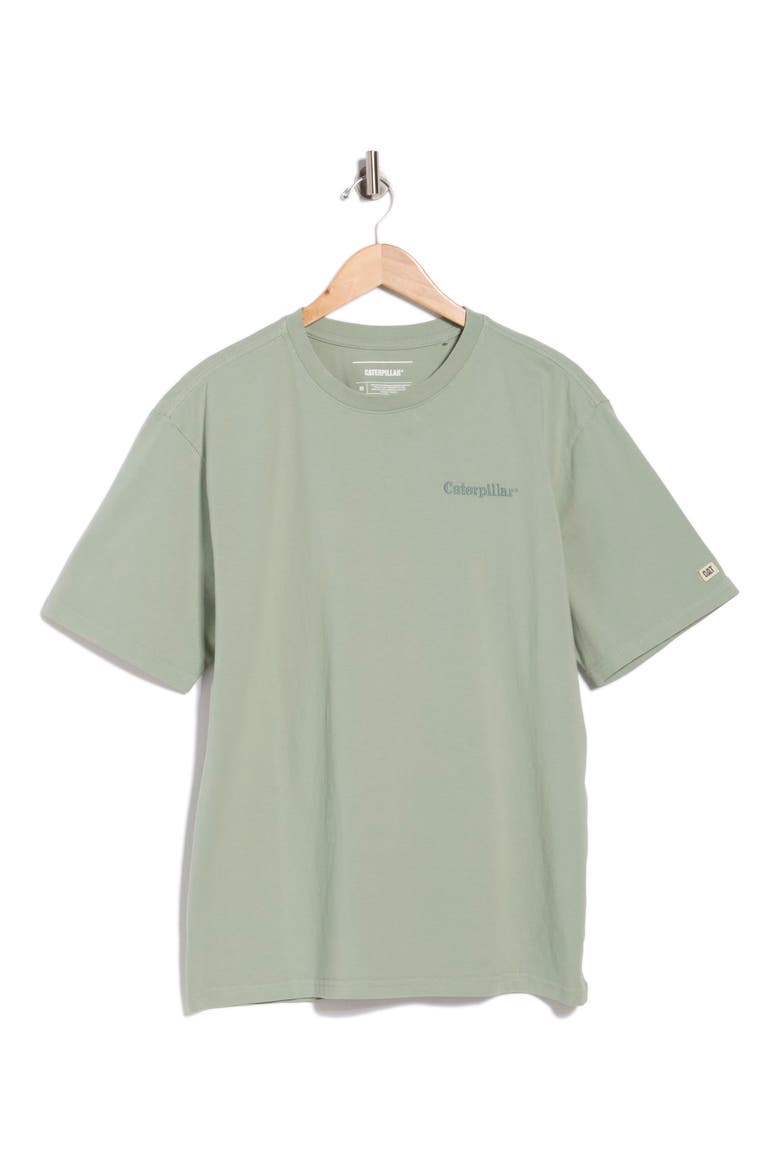 Relaxed Fit Embroidered Heavyweight Cotton T-Shirt, Alternate, color, ICEBERG GREEN