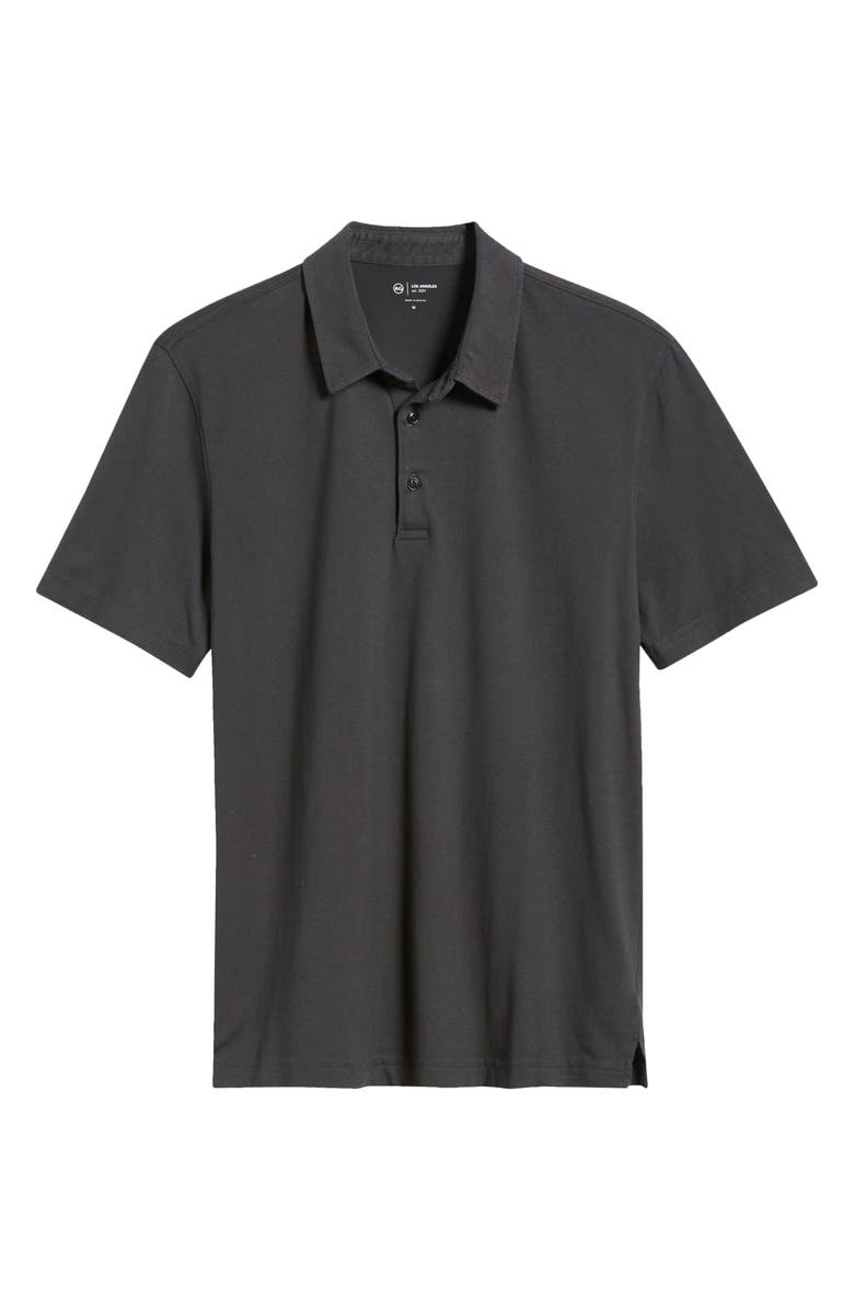 AG Bryce Short Sleeve Polo, Alternate, color, Charcoal Black