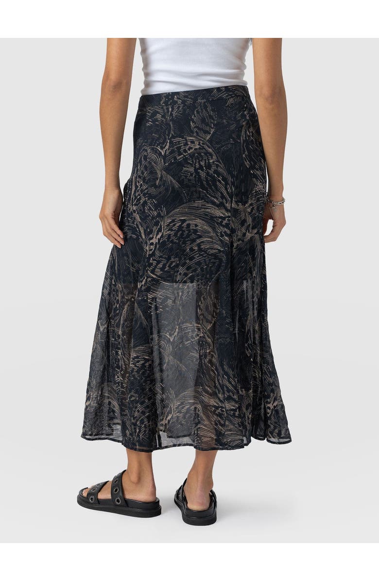 Saint + Sofia Audrey Skirt, Alternate, color, Spot Feather