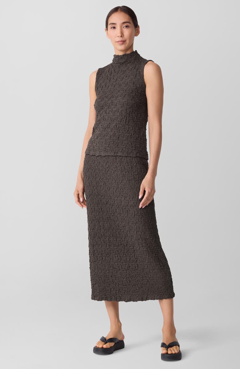 Eileen Fisher Textured Organic Cotton Blend Tank, Alternate, color, 