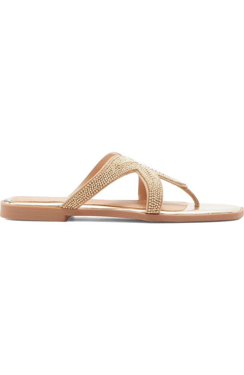 TOP MODA Autumn Sandal, Alternate, color, Gold Met