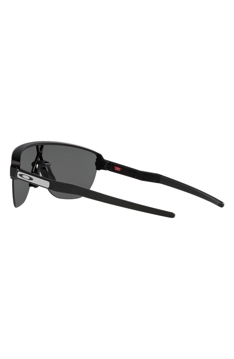 Oakley Corridor 42mm Semi Rimless Prizm<sup>™</sup> Shield Sunlgasses, Alternate, color, Matte Black