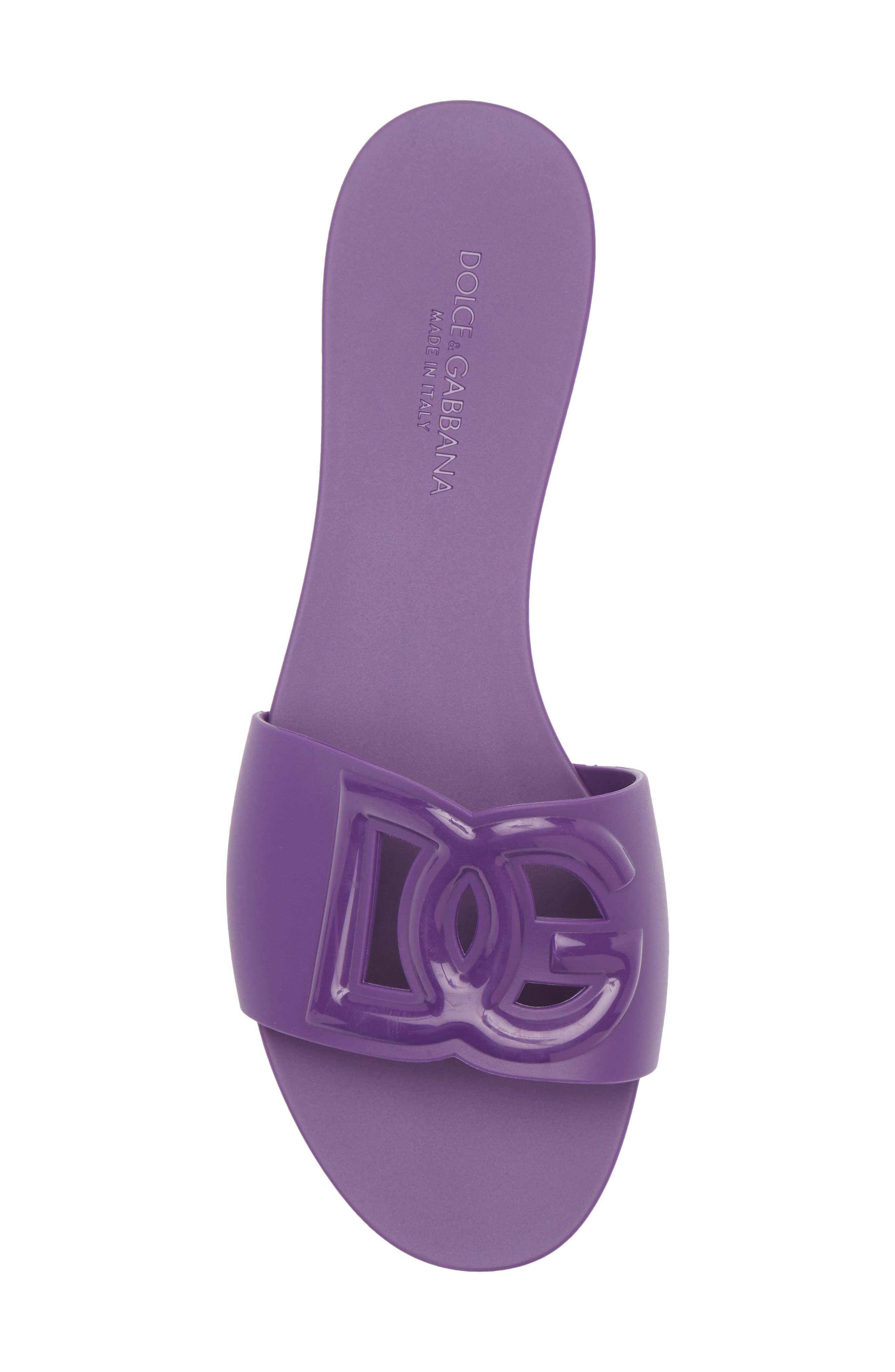 Bianca Interlock Slide Sandal, Alternate, color, 8H438 VIOLA BRILLANTE 1
