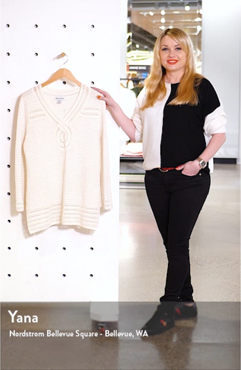 Sand Dollar Shimmer Tunic Sweater, sales video thumbnail